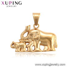 34203 XUPING pendentif charme éléphant animal plaqué or neutre